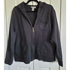 Laura Leigh Ltd Women's XL Cotton‎ Black Hoodie Activewear Lounge Sport